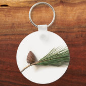 Kiefernzweig mit Pinecone Schlüsselanhänger (Vorderseite)