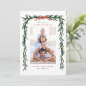 Kiefernzweig Rahmen 2 Foto Weihnachten (Stehend Vorderseite)