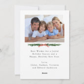 Kiefernzweig Rahmen 2 Foto Weihnachten (Rückseite)