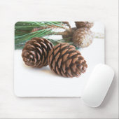 Kiefernzweig und -kegel mousepad (Mit Mouse)