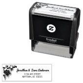 Kiefernzweig und Kiefernkiefer Winter-Rücksendeadr Permastempel (Beispiel)