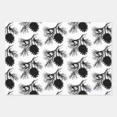 Kiefernzweig und Kone Geschenkpapier Set (Vorderseite)