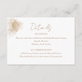 Kiefernzweig | Winter Forest Wedding Details Begleitkarte (Vorderseite)