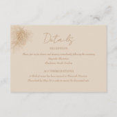 Kiefernzweig | Winter Forest Wedding Details Begleitkarte (Vorderseite)