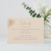 Kiefernzweig | Winter Forest Wedding Details Begleitkarte (Stehend Vorderseite)