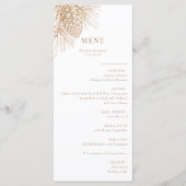 Kiefernzweig | Winterwald | Hochzeitsmenü Menükarte (Vorderseite)