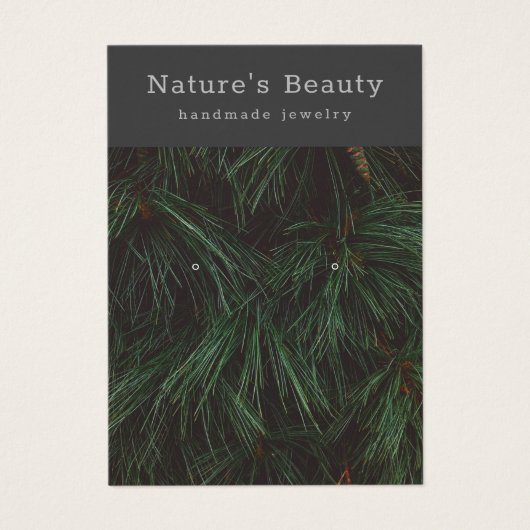 Kiefernzweige, die Schmuckausweis-Karte verdienen (Vorderseite)
