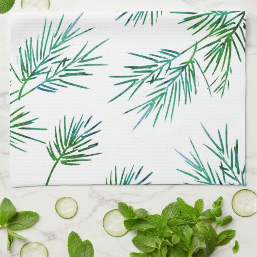 Kiefernzweige Geschirrtuch (Gefaltet)