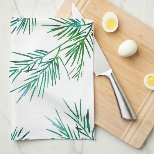 Kiefernzweige Geschirrtuch (Viertel Falte)