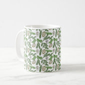 Kiefernzweige Kaffee-Tasse Kaffeetasse (Vorderseite Links)