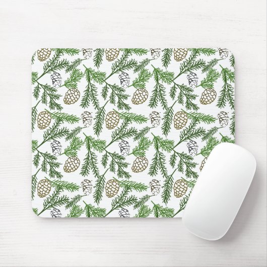 Kiefernzweige Mousepad (Mit Mouse)