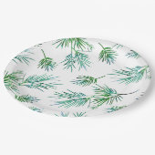 "Kiefernzweige" Pappteller (Schrägansicht)