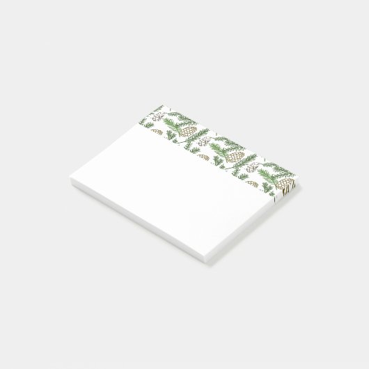 Kiefernzweige Post-it Klebezettel (angewinkelt)