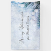 Kiefernzweige, Schnee Banner (Vertikal)