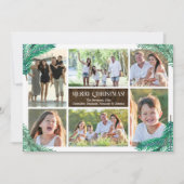 Kiefernzweige Sechs Fotokollagen nach Maß Einladung (Vorderseite)