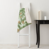 Kiefernzweige und Kiefernkiefer Wasserfarbmuster Sherpadecke (Beispiel)