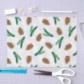 Kiefernzweige und Pinecones Weihnachten Seidenpapier (Handwerk)