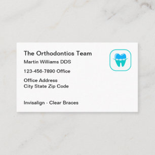 Kieferorthopäde Zahnspangen Theme Logo Visitenkart Visitenkarte