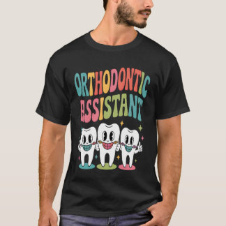 Kieferorthopädie-Assistentin Süße Retro Zahnspange T-Shirt