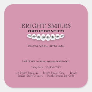 Kieferorthopädie Business Promo Sticker