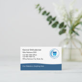 Kieferorthopädie Ernennung Moderne Visitenkarten Visitenkarte (Stehend Vorderseite)