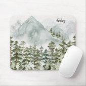 Kieferwald und Berge Mousepad (Mit Mouse)