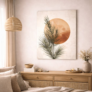 Kieferzweig Botanisch Neutrales Minimalistisches D Poster