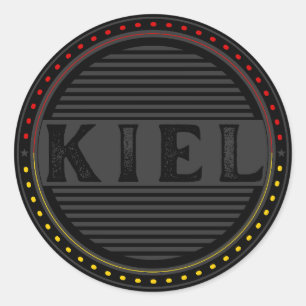 Kiel City Pride Emblem – Deutsche Identität Runder Aufkleber