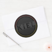 Kiel City Pride Emblem – Deutsche Identität Runder Aufkleber (Umschlag)