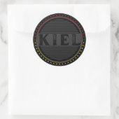 Kiel City Pride Emblem – Deutsche Identität Runder Aufkleber (Tasche)