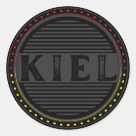 Kiel City Pride Emblem – German Identity Runder Aufkleber
