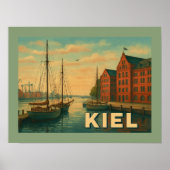 Kiel Deutschland Stadt Kunst Poster (Vorne)