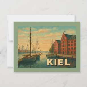 Kiel Deutschland Stadt Kunst Postkarte