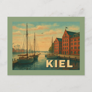 Kiel Deutschland Stadt Kunst Postkarte
