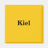 Kiel Magnet Schild Gold Gleb (Vorne)