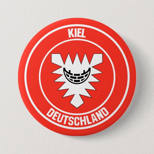 Kiel Round Emblem Button (Vorderseite)