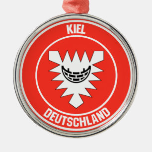 Kiel Round Emblem Ornament Aus Metall