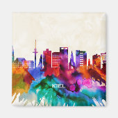 Kiel Skyline Magnet (Vorne)