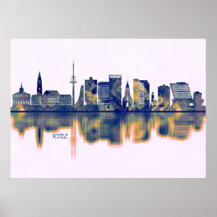 Kiel Skyline Poster