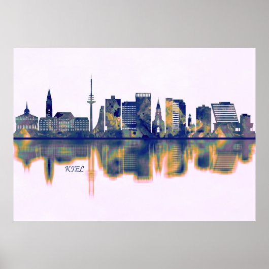 Kiel Skyline Poster (Vorne)