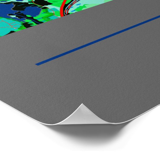 Kiel Stadtkarten Zentrum im Kontrast Poster (Ecke)