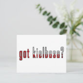 Kielbasa got? Flag Postkarte (Stehend Vorderseite)