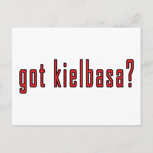 Kielbasa got? postkarte (Vorderseite)