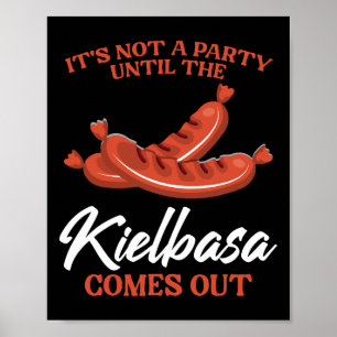 Kielbasa Polen Fleisch Wurst Lebensmittel Lover po Poster