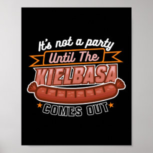 Kielbasa Polen Fleisch Wurst Lebensmittel Lover po Poster