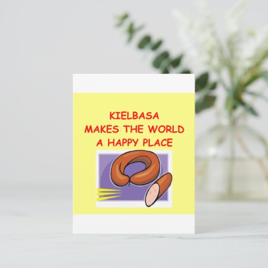 Kielbasa Postkarte (Stehend Vorderseite)