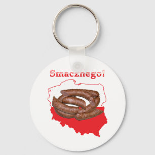 Kielbasa Smacznego Polnische Karte Schlüsselanhänger