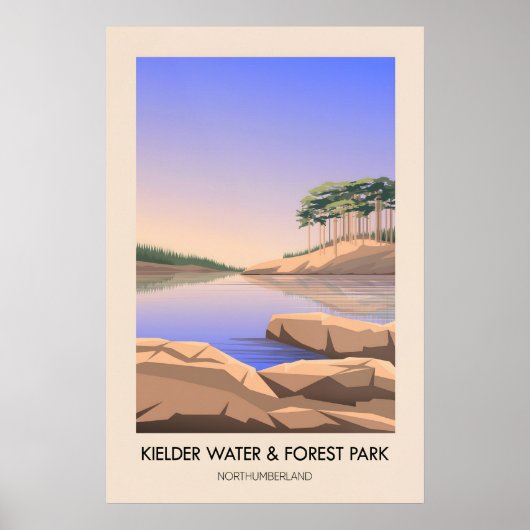 Kielder Wasser- und Waldpark Northumberland Poster (Vorne)