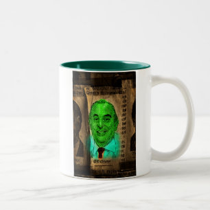 Kieme grünes WSJ Zweifarbige Tasse