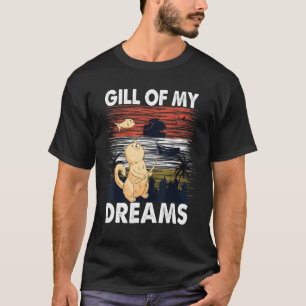 Kiemen Meiner Träume  Angeln  Katze  Retro  Natur  T-Shirt